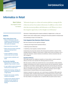 Informatica in Retail