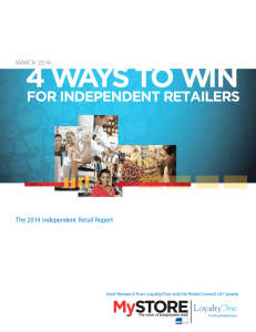 for independent retailers - Retail Council of Canada