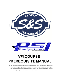 Vfi Training Prerequiste Test Reference Manual
