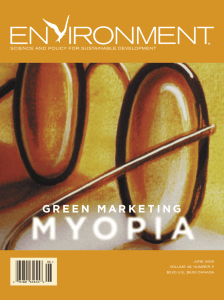 Avoiding Green Marketing Myopia - USU Sustainability