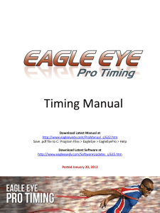 Timing Manual - eagleeyedv.com