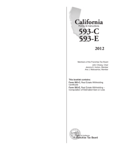 2012 593 Booklet -- Real Estate Withholding Booklet