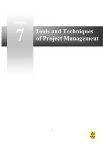 Tools and Techniques of Project Management