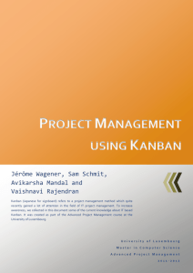 Project Management using Kanban