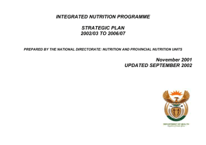 integrated nutrition programme