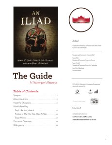 An Iliad - The Guide - Portland Center Stage
