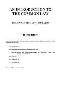 an introduction to the common law - Uni
