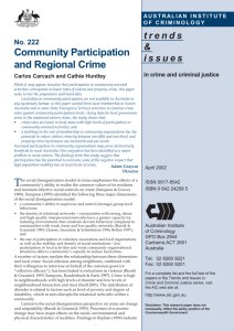 Community participation and regional crime