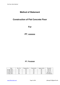 Method of Statement Construction of Flat Concrete Floor