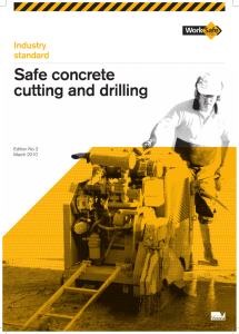Industry standard / Safe concrete cutting and
