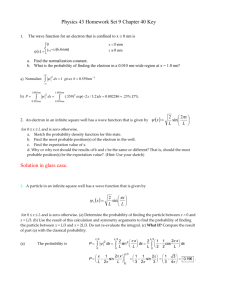 Physics 43 Chapter 41 Homework Solutions