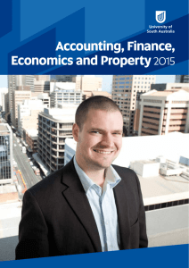 Accounting, Finance, Economics and Property