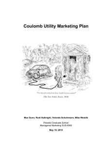 Coulomb Utility Marketing Plan