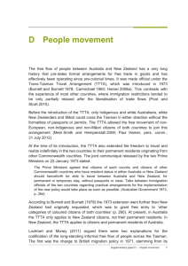 Supplementary Paper D People movement