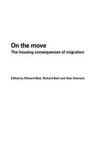 On the move: The housing consequences of migration