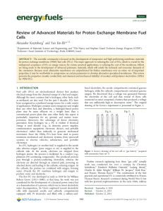 Review of Advanced Materials for Proton Exchange Membrane Fuel