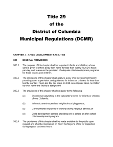 Title 29 of the District of Columbia Municipal Regulations (DCMR)