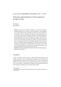 An Empirical Study on Identifying the Performance Appraisal Biases