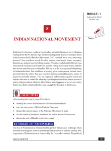 8 indian national movement - The National Institute of Open Schooling