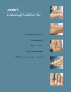 Five Comprehensive Solutions for Tendon and Ligament