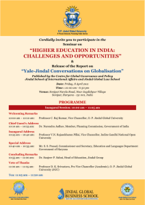 “HigHer education in india: cHallengeS and opportunitieS”
