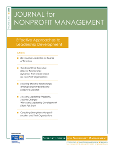 Effective Approaches to Leadership Development