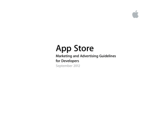 App Store Marketing and Advertising Guidelines