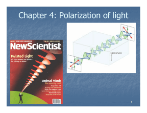 Chapter 4: Polarization of light