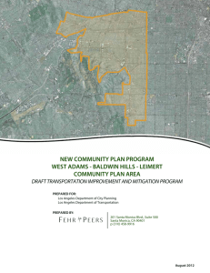 NEW COMMUNITY PLAN PROGRAM WEST ADAMS