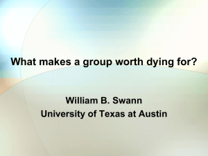 What makes a group worth dying for