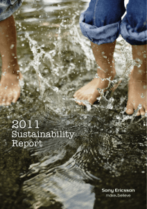 Sony Ericsson Sustainability Report 2011