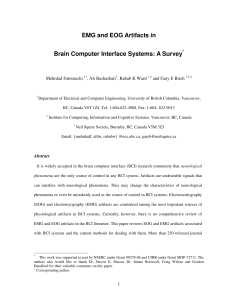 EMG and EOG Artifacts in Brain Computer Interface Systems: A Survey