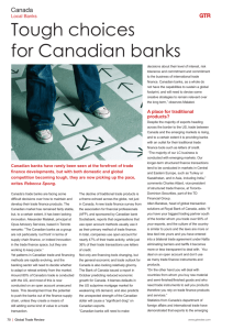 Tough choices for Canadian banks