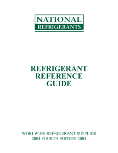 refrigerant reference guide - National Refrigerants, Inc.