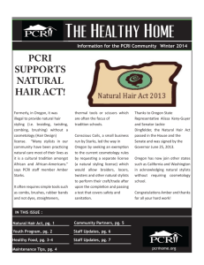 PCRI SUPPORTS NATURAL HAIR ACT!