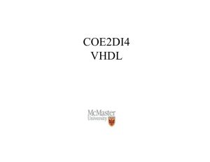 COE2DI4 VHDL
