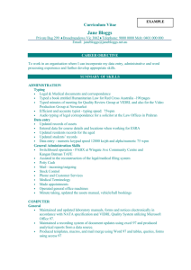 Sample Resume.1 Service to Students