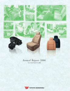 Annual Report 2006 - Toyota Boshoku Corporation