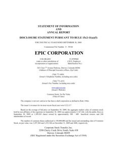 epic corporation