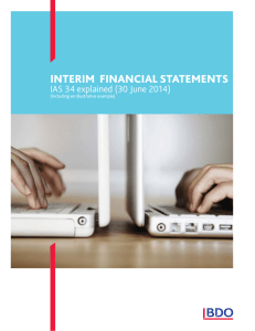 interim financial statements