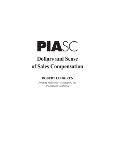 Dollars and Sense of Sales Compensation