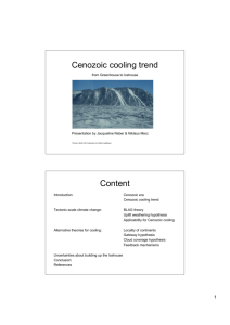 Cenozoic cooling trend Content
