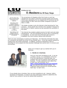 E-Business in 10 Easy Steps