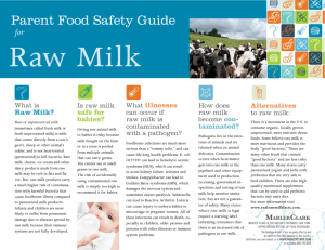 Parent Food Safety Guide for Raw Milk