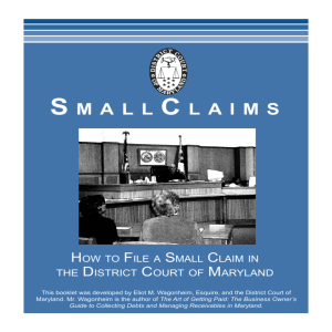 Small Claims Brochure