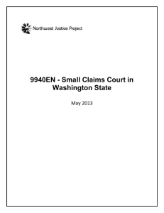 Small Claims Court: Suing and Being Sued