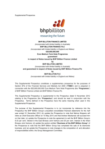 BHP Billiton Supplementary Prospectus 515157108_12.DOC