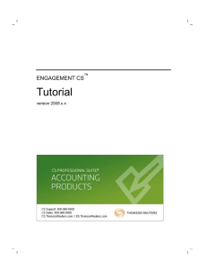 Engagement CS Tutorial - CS Professional Suite