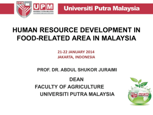 human resource development in food