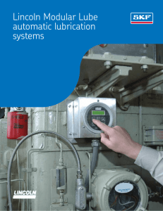 Lincoln Modular Lube automatic lubrication systems